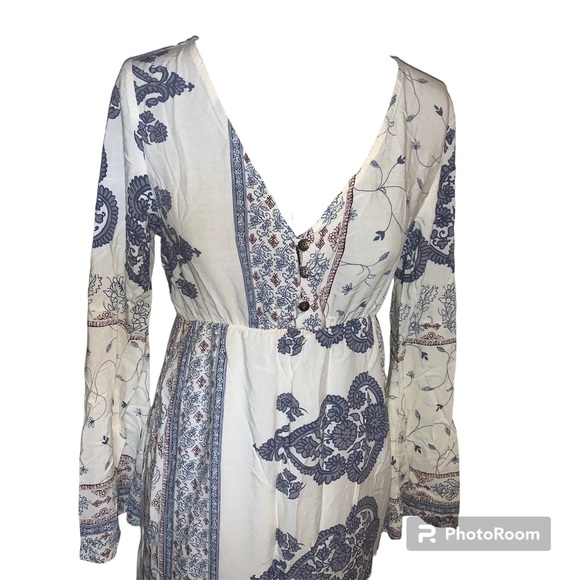 O’NEILL Kansas Summer Sun Maxi Dress Side Leg Slit - Picture 4 of 16